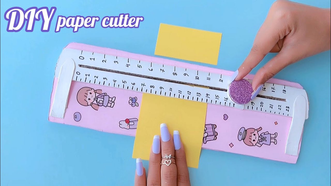 DIY ruler paper cutter / Handmade paper cutter / Diy paper cutter with  ruler