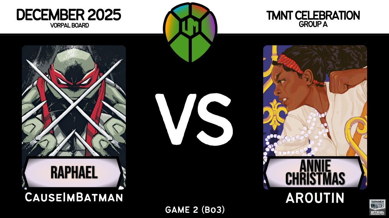 Raphael (CauseImBatman) vs Annie Christmas (Aroutin) │ Restoration Games  - TMNT Celebration │Game 1