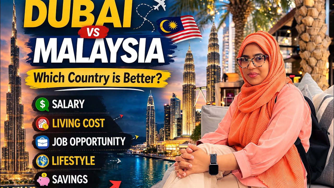 🔥 Malaysia vs Dubai – Salary, Living Cost, Job Opportunity | প্রবাসীদের জন্য কোন দেশ ভালো?