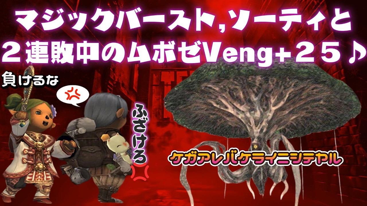 マジックバースト,ソーティと２連敗中のムボゼVeng+２５に挑戦❤ 今から始めても楽しめる面白いゲームはファイナルファンタジー１１  (FF11)ビスマルクサーバー