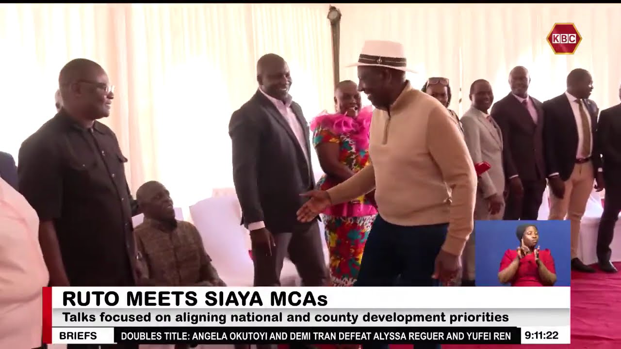 Prezydent Ruto spotyka się z członkami Zgromadzenia Siaya w Eldoret State Lodge