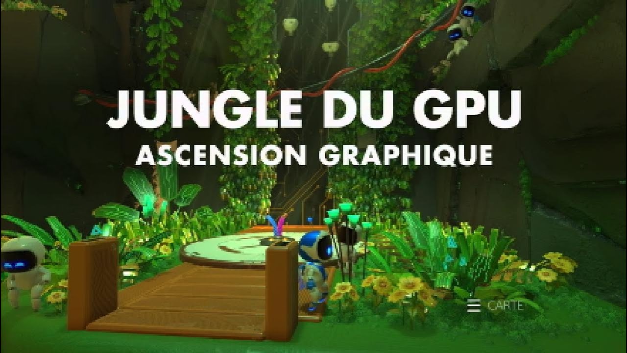 Astro Playroom JUNGLE DU GPU ASCENSION GRAPHIQUE PS5 .