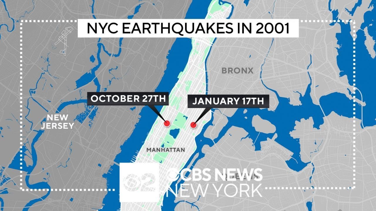 When was the last earthquake in New York City?