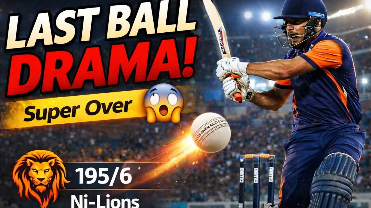 Last Ball Drama! Ni-Lions Batting with Discipline  | Super Over Match 