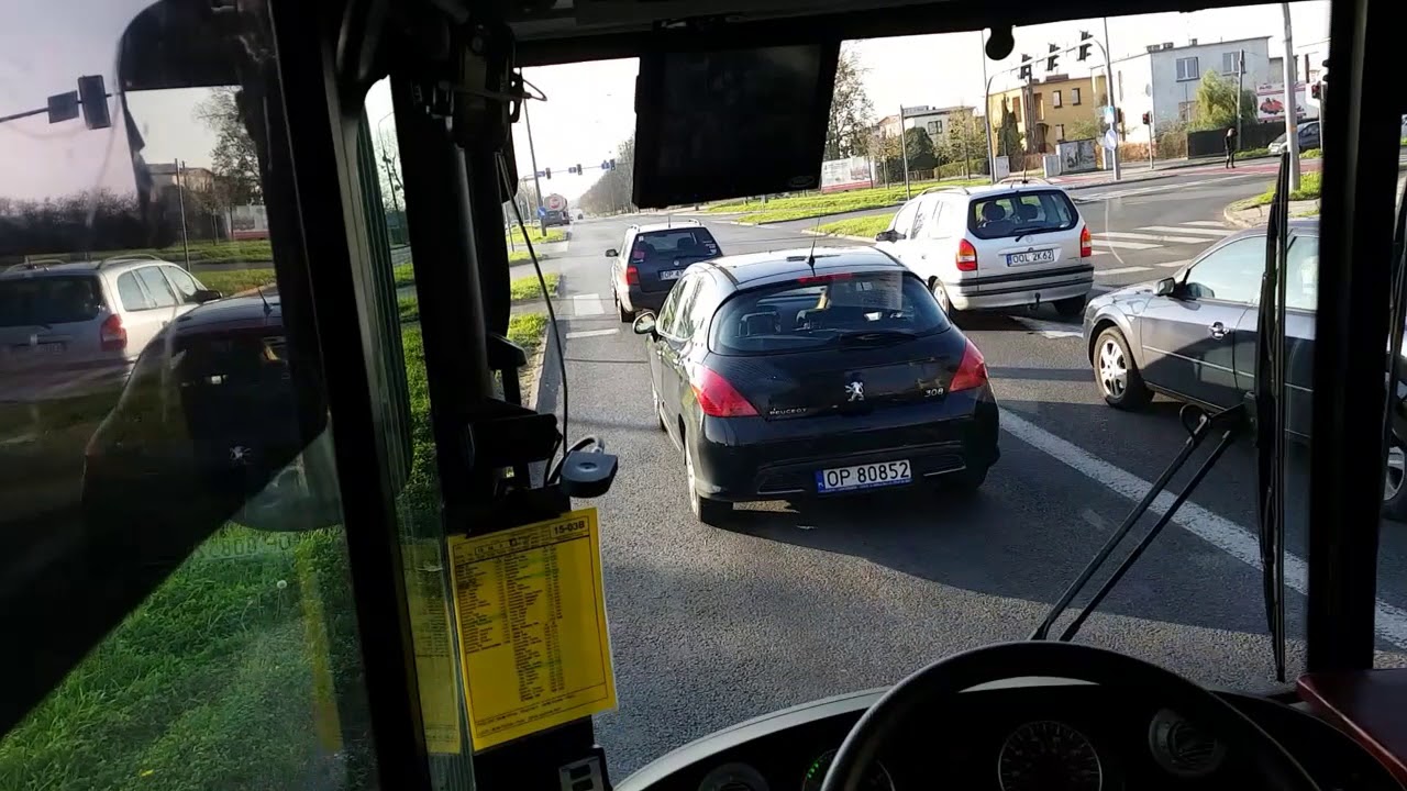 Autobusem po Opolu - linia 18 (Witosa - Wrocławska C. H. przez Głogowską)