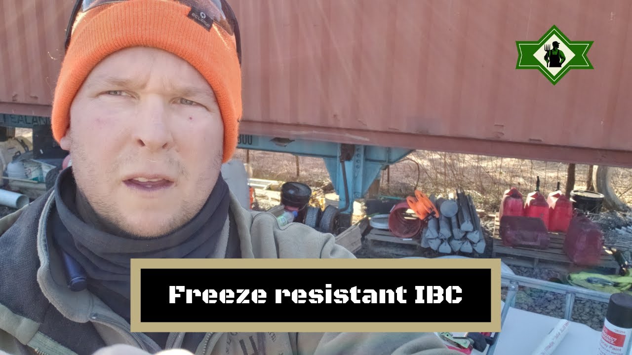Freeze resistant water tank for under $100 reduces daily water work load by 70%.