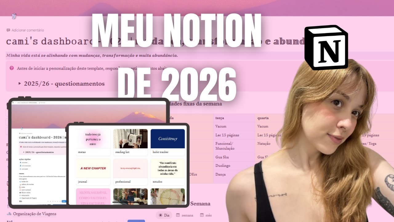 TOUR PELO MEU NOTION 2026 | Como eu organizo TODA minha vida com o NOTION