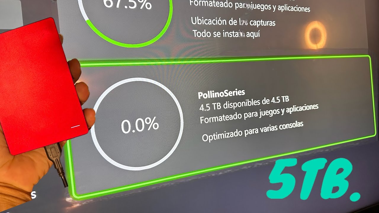 Xbox Series X / Cómo ponerle un Disco duro portátil de 5TB ?