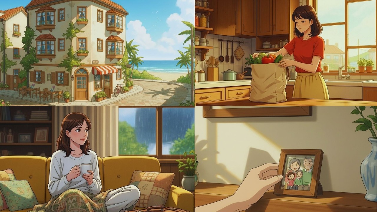 Emily’s Cozy Diary: New Apartment Move-In, Coffee & Cooking | Ghibli Style