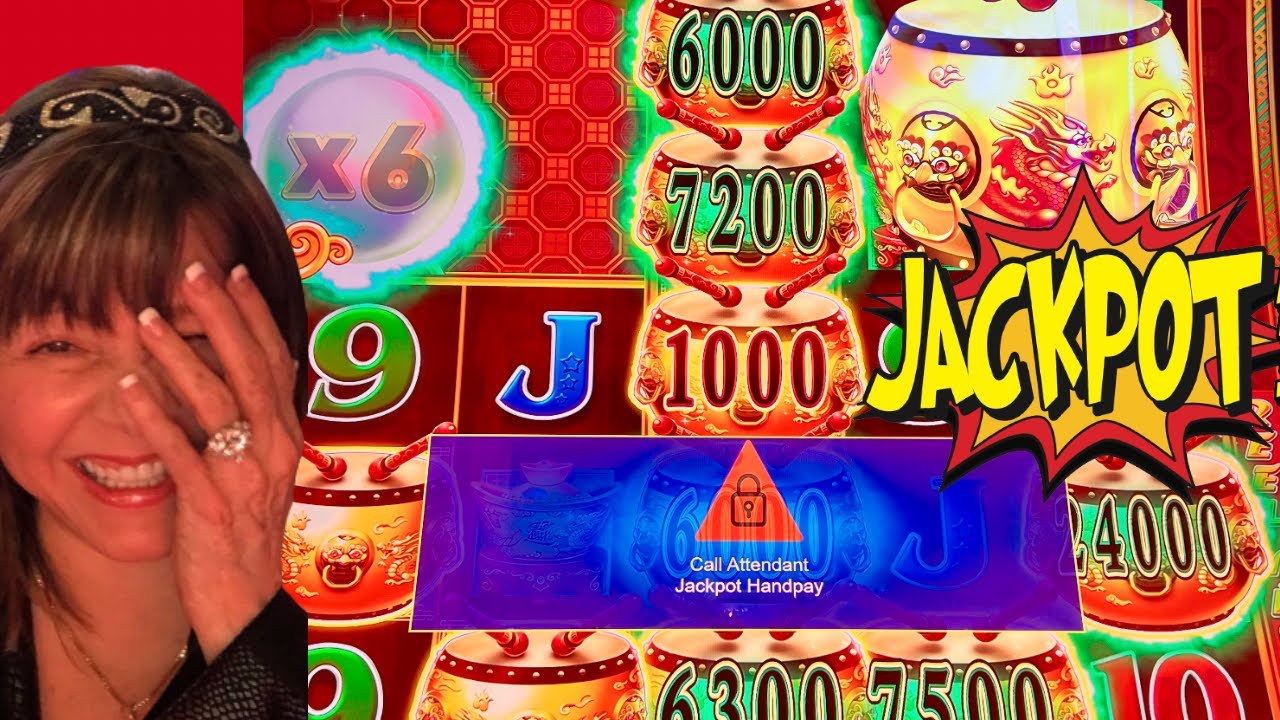 JACKPOT HANDPAY! MY GOLDEN DRUMS ON FIRE!