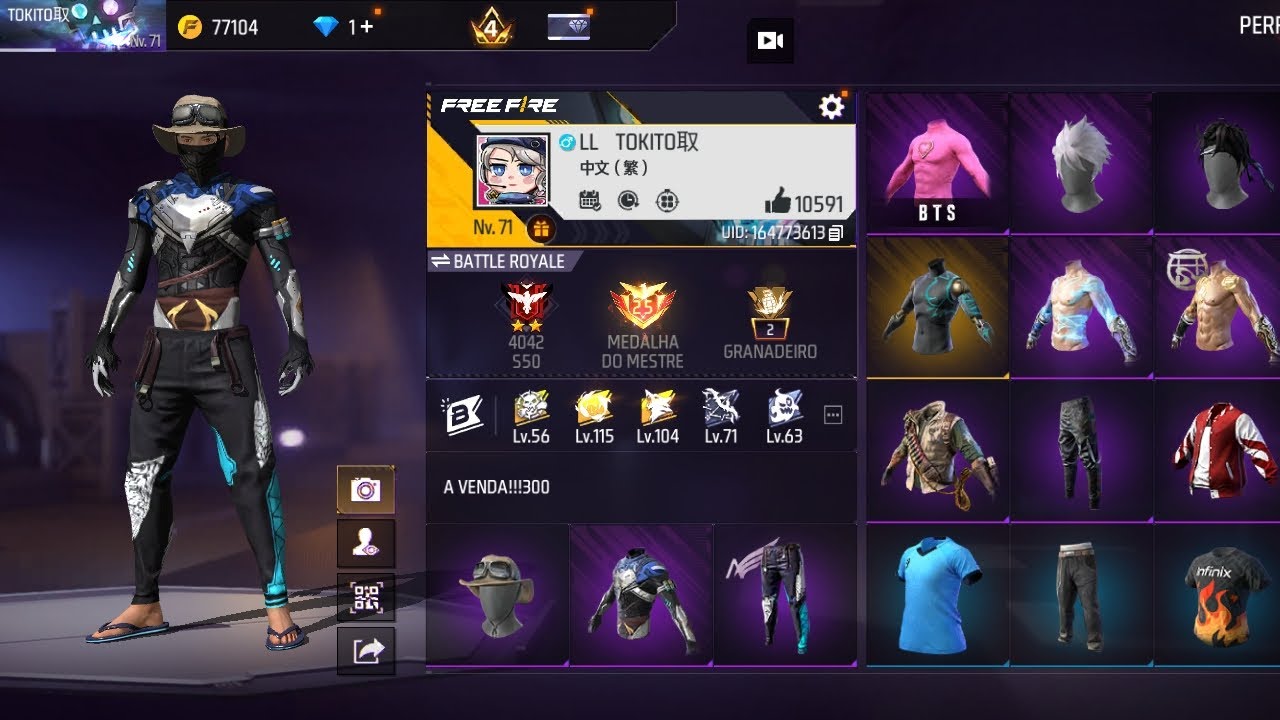VENDO ESSA CONTA POR 300 REAIS MTAS ARMAS ATRIBUTADAS!!!