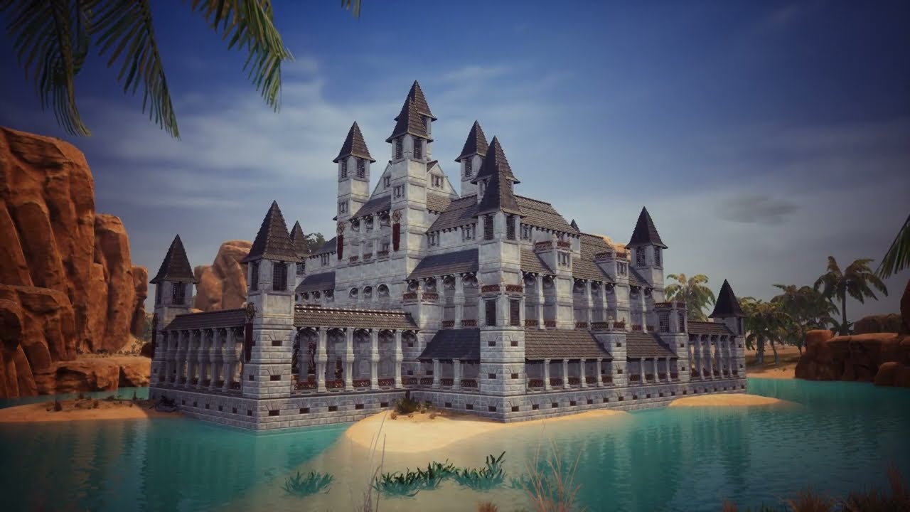 how to build a Argossean castle - Conan Exiles age of sorcery [ timelapse ]