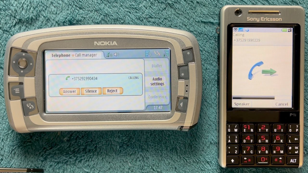 Calling from Sony Ericsson P1 to Nokia 7710 and back