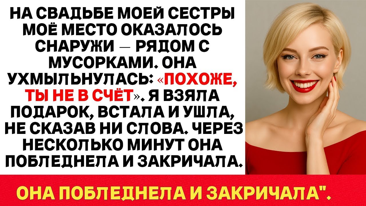 На Свадьбе Сестры Меня Унизили, Посадив В Коридоре… Но То, Что Я Сделала Потом — Потрясло Всех!