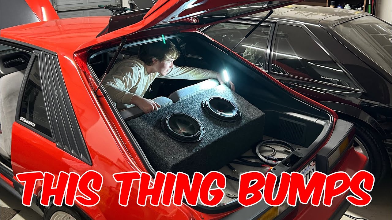 Installing subs in my Foxbody Mustang!