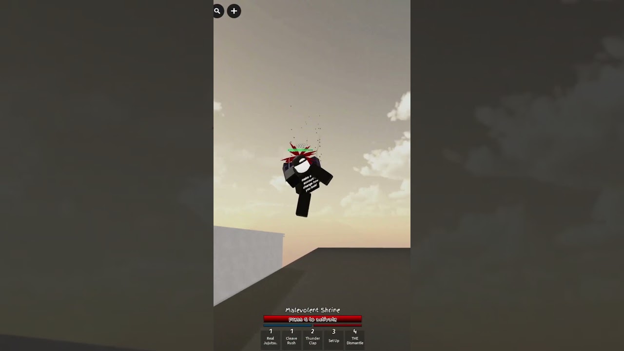 Sukuna aerial jump finisher #jjs #roblox #jujutsukaisen #jujutsushenanigans #skillbuilding #shorts