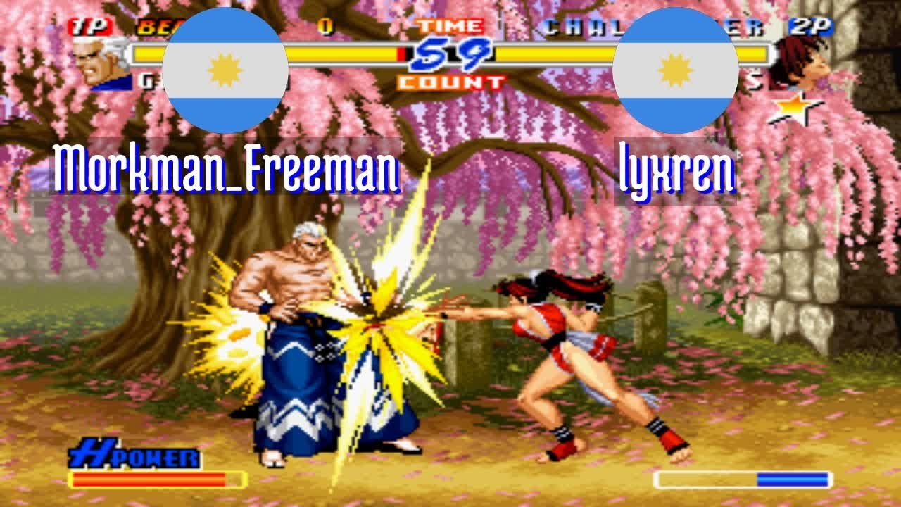 FT5 @rbff2h: Morkman_Freeman (AR) vs lyxren (AR) [Real Bout Fatal Fury 2 rbff2 Fightcade] May 30