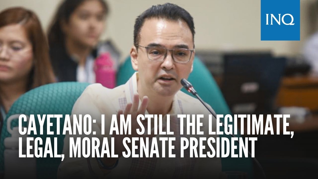 Cayetano: I am still the legitimate, legal, moral Senate president