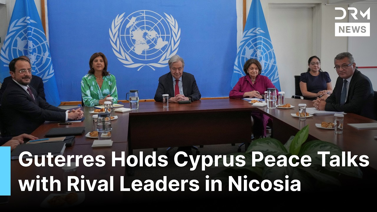 FULL MEETING: UN Chief Guterres Holds Crucial Cyprus Peace Talks with Rival Leaders in Nicosia |AC1B