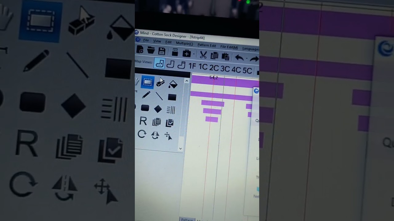 Designing socks on computer machine #socks #viral #entertainment #viralvideo