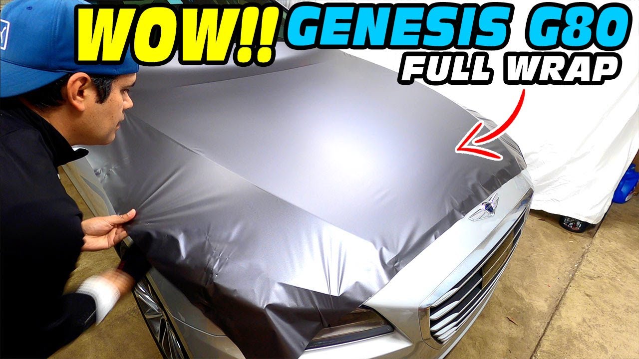 CAR Transformation SATIN GRAY wrap GENESIS G80