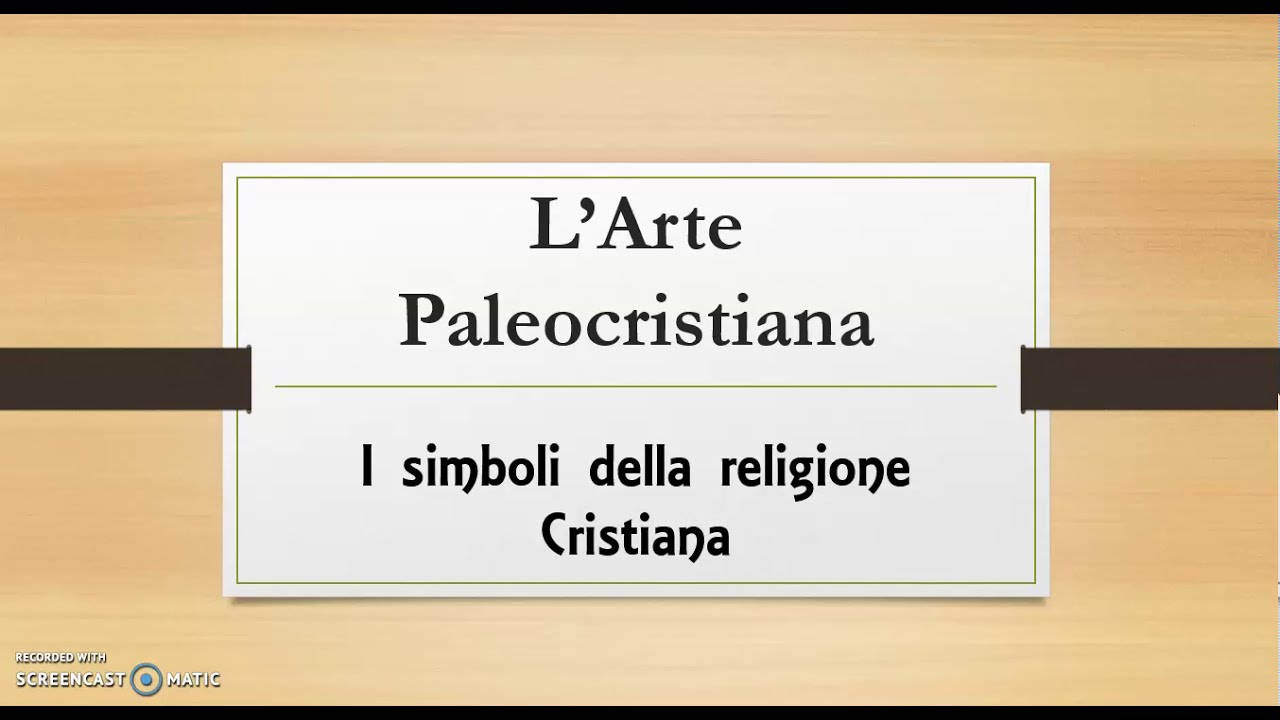L' Arte paleocristiana