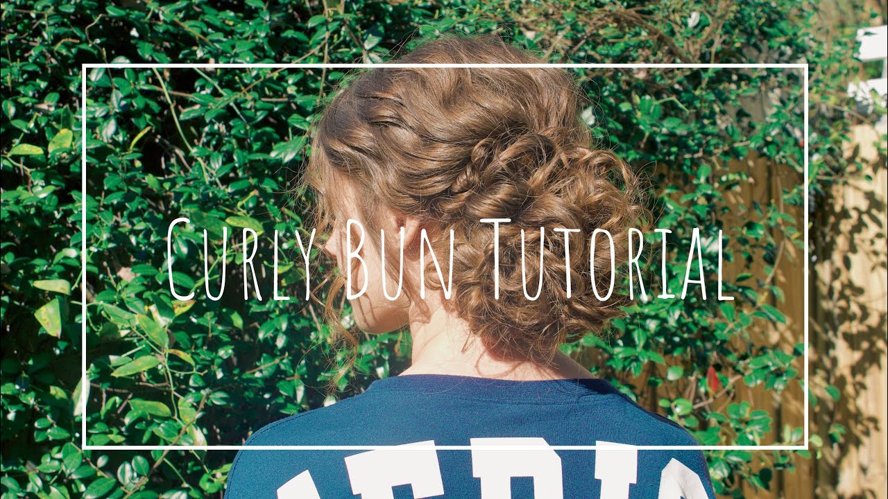 Curly Side Bun Tutorial | Updo Hair Tutorial | Weddings, Prom, or Church Hairstyle