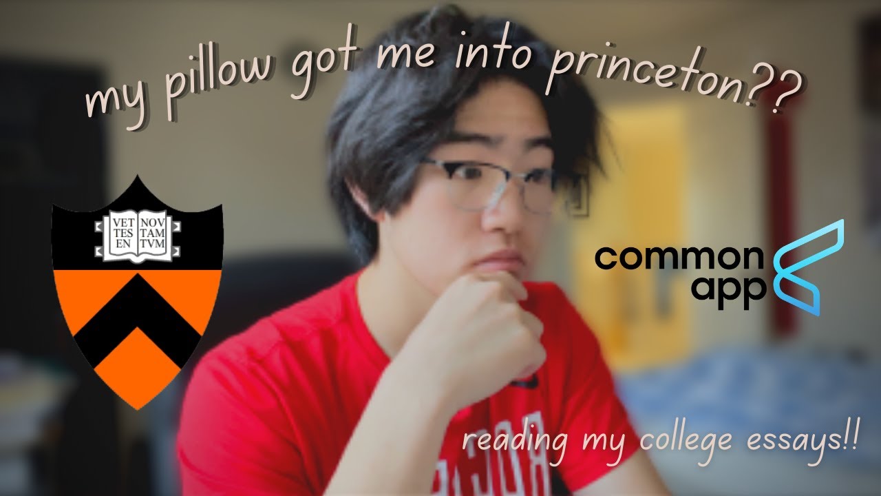reading the college essays that got me into princeton!!! 😩