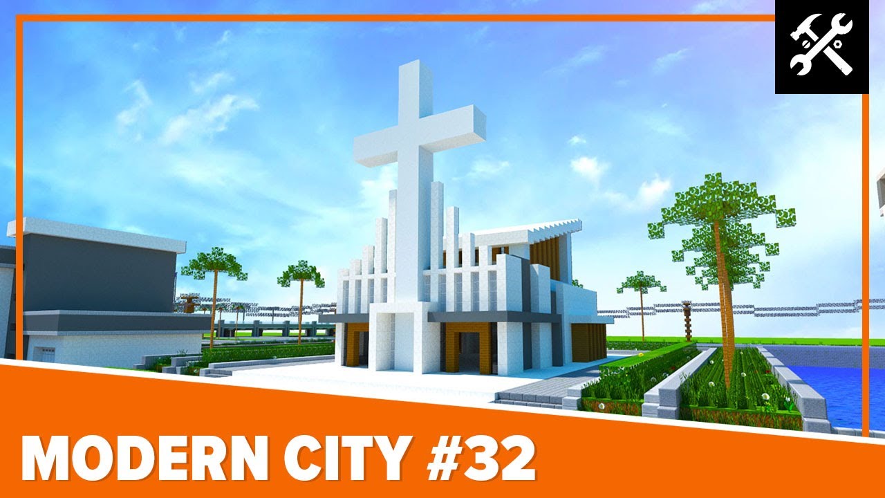 Modern City #32: Church - Minecraft Timelapse