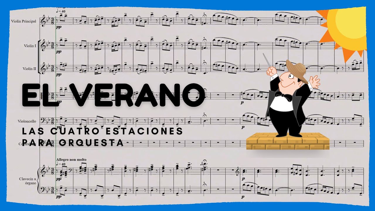 ☀️ El VERANO (Las 4 Estaciones - Vivaldi) 🔹 Partitura para ORQUESTA *GRATIS*
