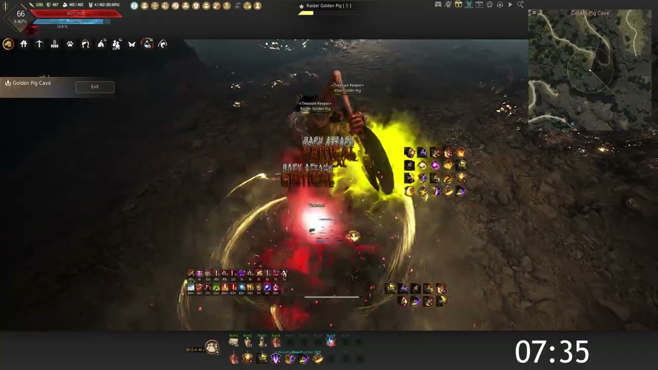 Golden Pig Cave  - Awakening Hashashin / Yellow LS / 12:31 (20 AP NW Buff + 3AP Magic Enhancer)