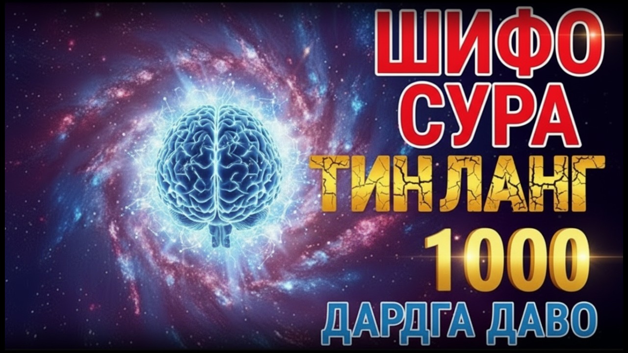 🕊 Руҳий Даво Муроттали — Танa Соғлиги ва Хотиржамлик Учун Суралар