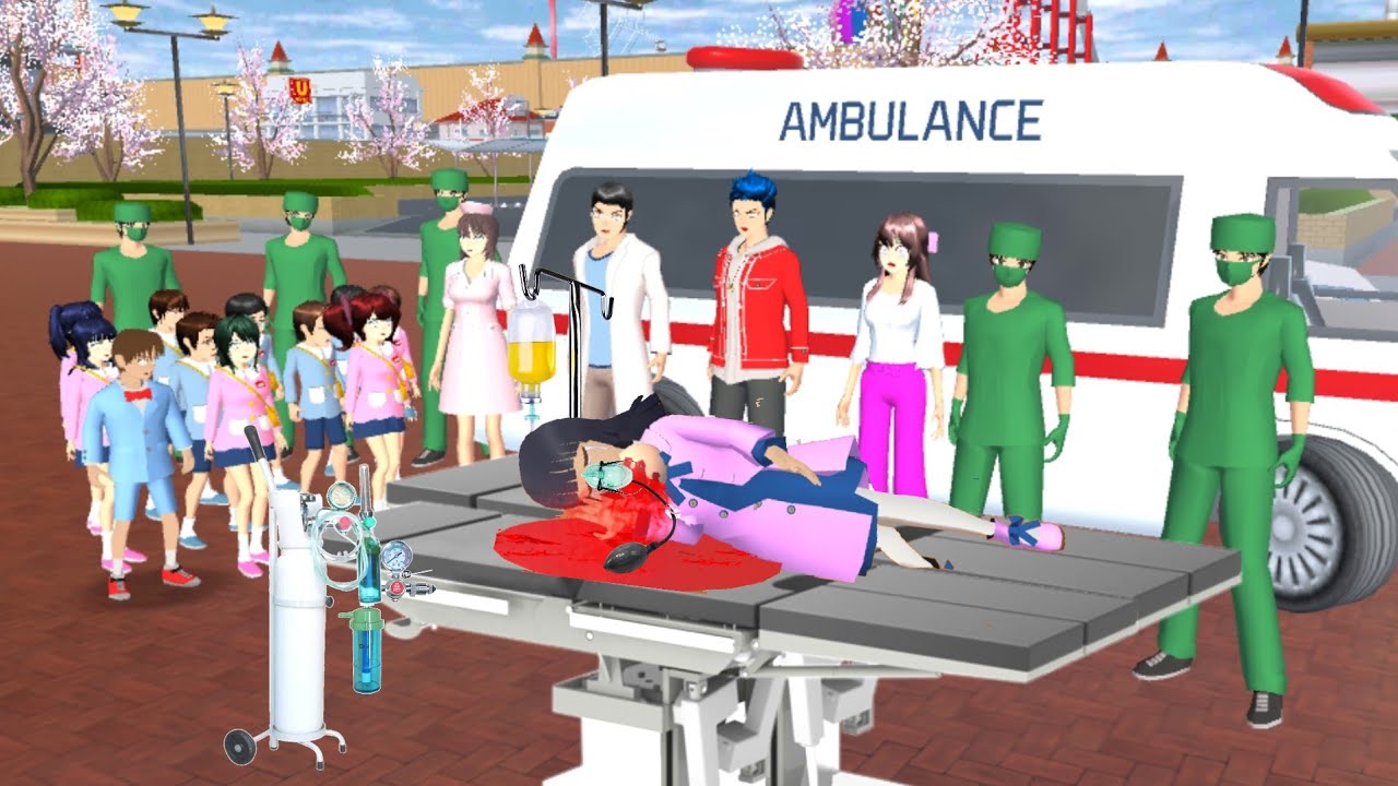 ANGEL KEHABISAN DARAH KRITIS MASUK RUMAH SAKIT || Drama Sakura School Simulator