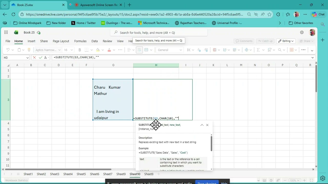 Part-569: Remove Line and Extra Space between data in Excel