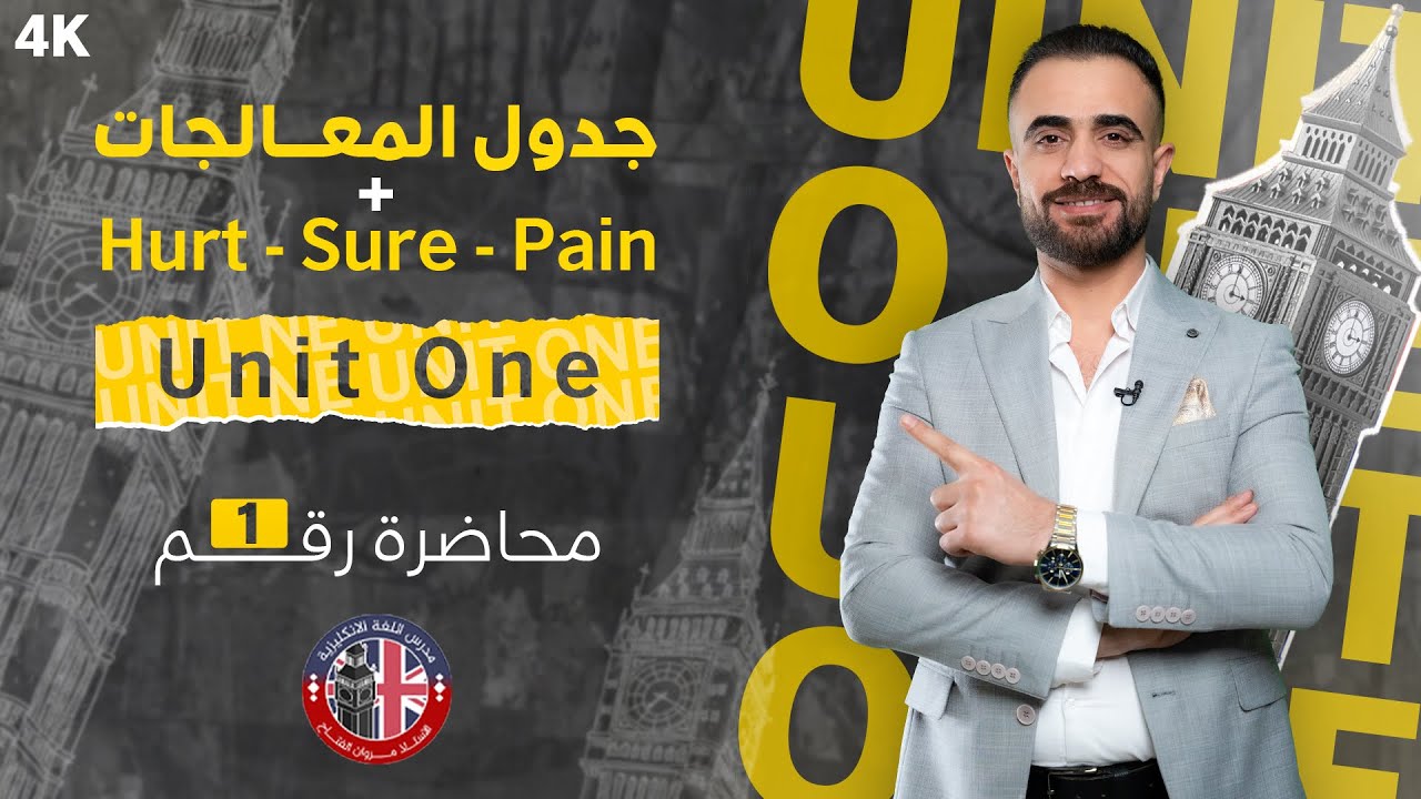 الاستاذ مروان الفتاح | السادس الاعدادي | شرح جدول المعالجات + Hurt-Sore-pain