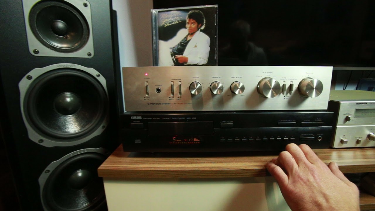 Jak gra Yamaha CDX-480 Pioneer SA-410 Quadral Rubin Michael Jackson