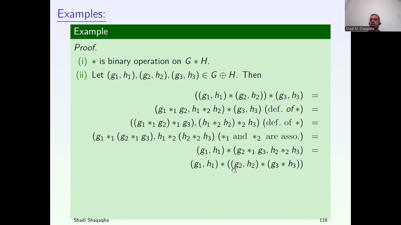 Video 6: External Direct Products of Groups