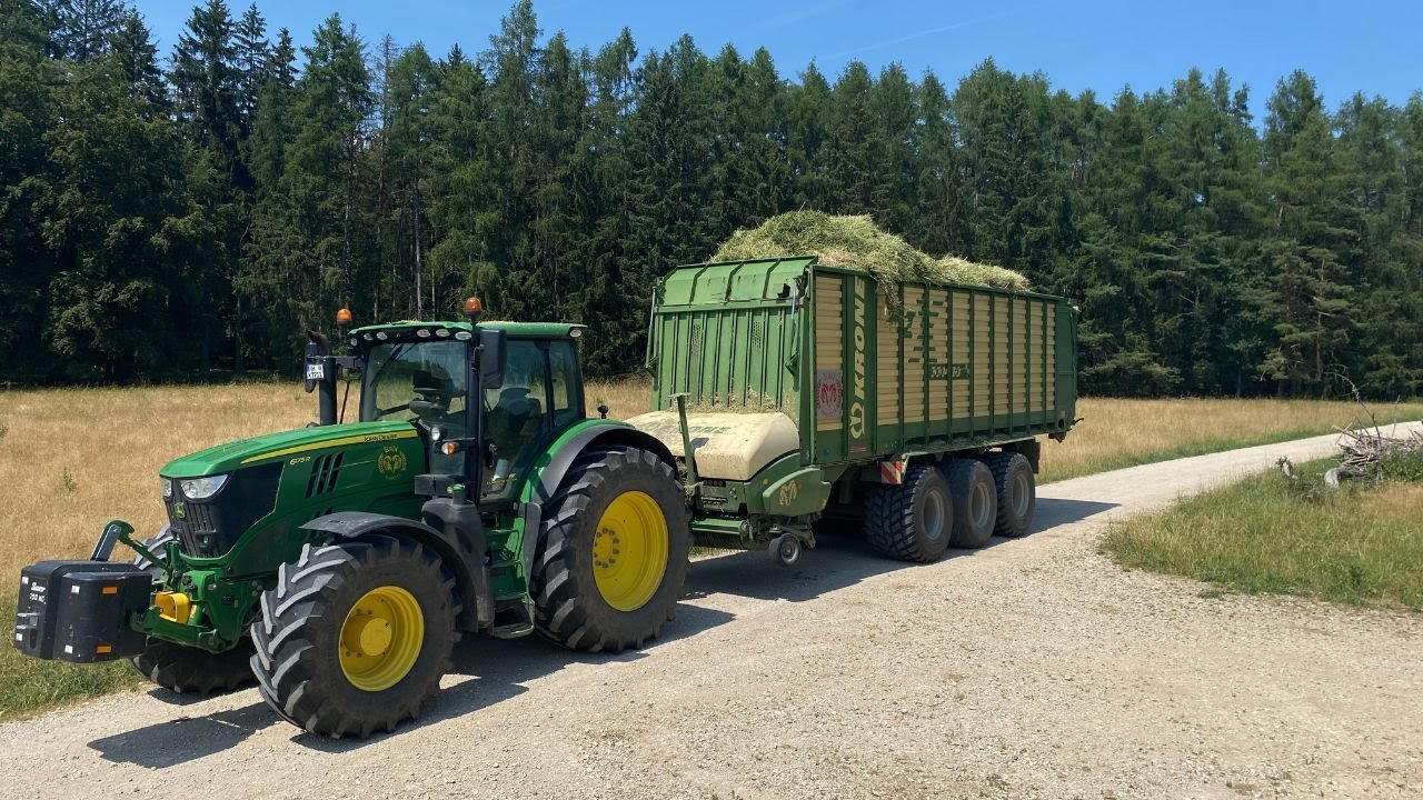 Köhl Harvest / Let's Drive Ladewagen Krone ZX + John Deere 6R