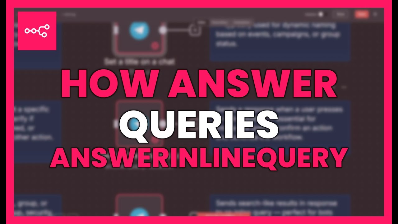 How to answer queries with ANSWERINLINEQUERY on Telegram