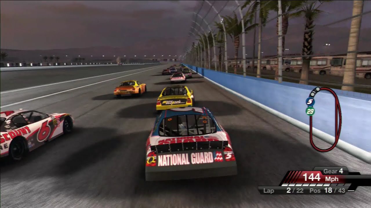 NASCAR 09-NATIONWIDE SERIES/CAR #5/AUTO CLUB SPEEDWAY/GAMEPLAY PS3