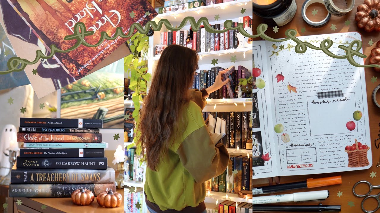 AUTUMN RESET | mini book haul, decorating for fall + september reading journal set up🍂
