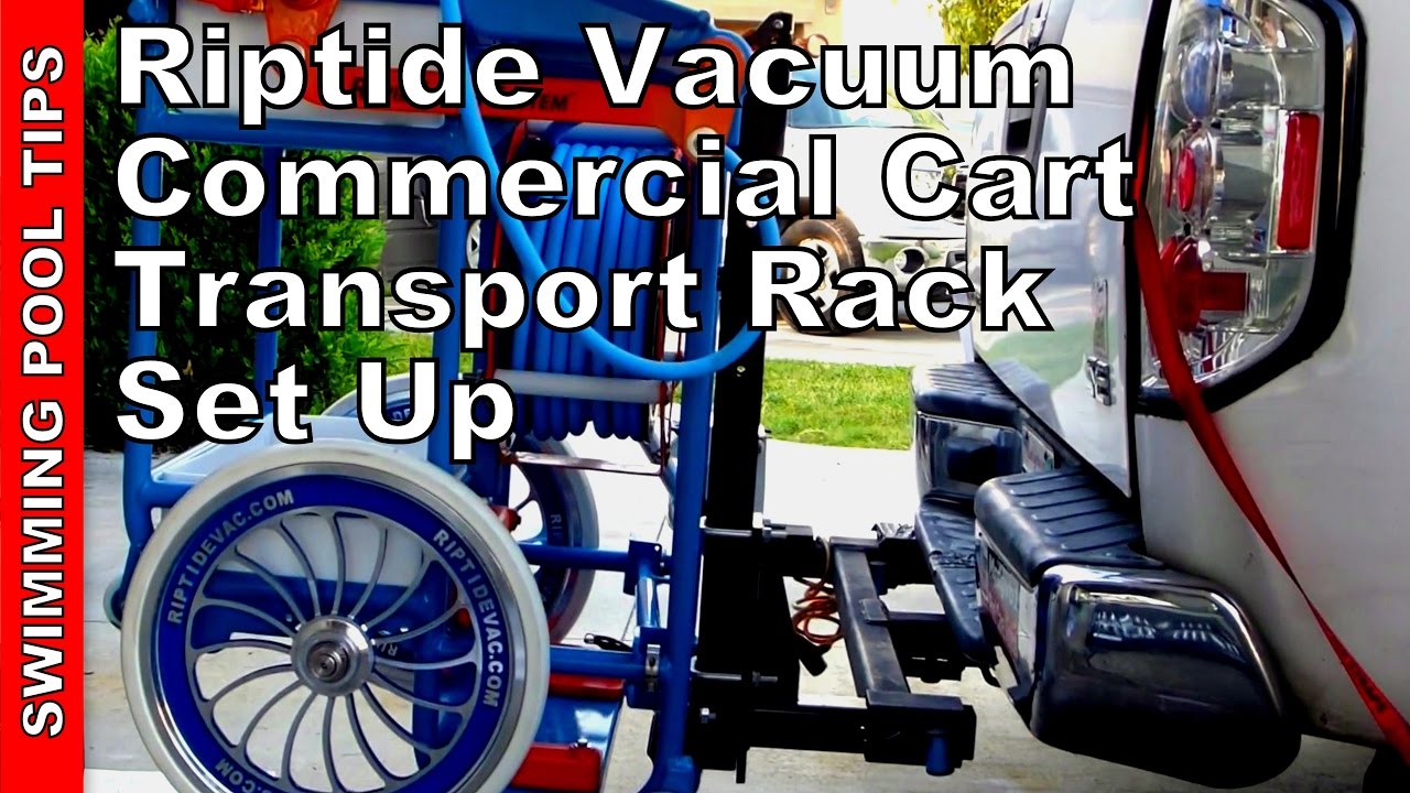Riptide Vacuum Commercial Cart Transport Rack Set Up