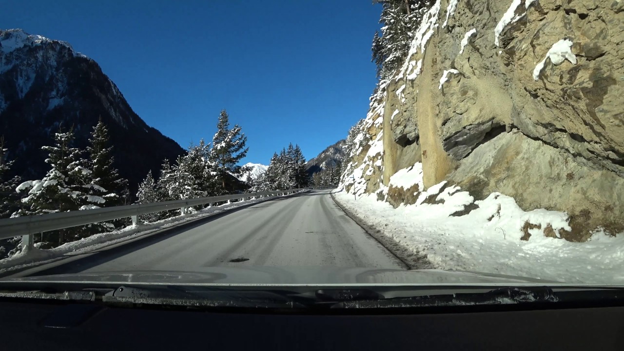 Fahrt von Pfunds (A) nach Samnaun (CH) - SONY FDR X3000 (4K)