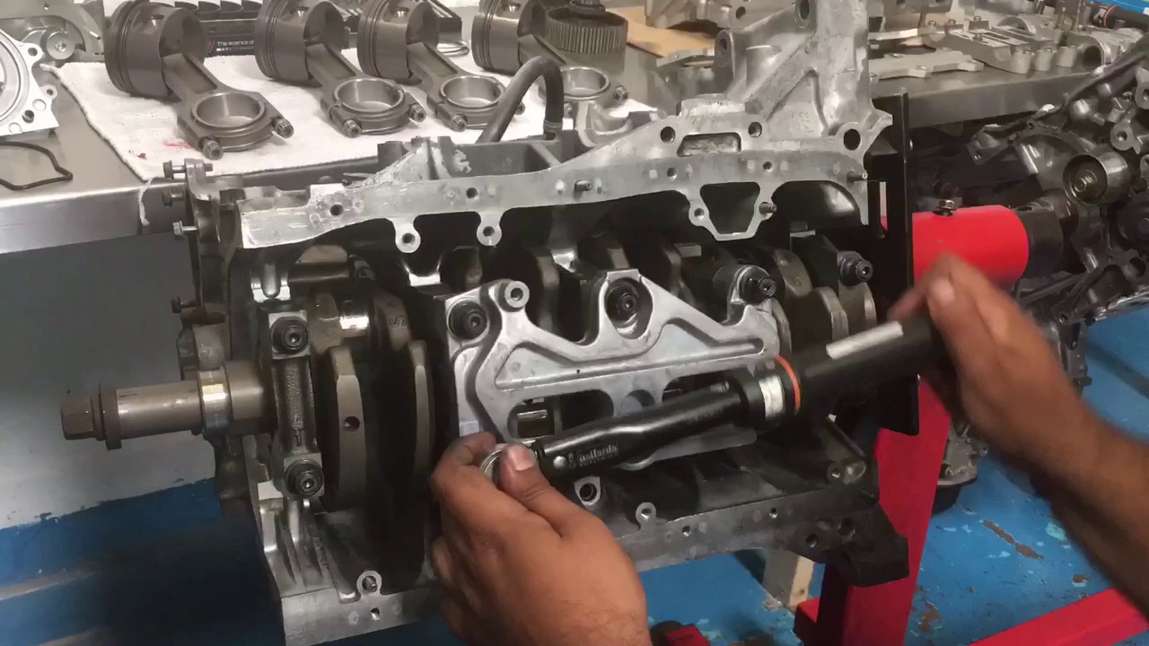 Honda b series short block build time lapse