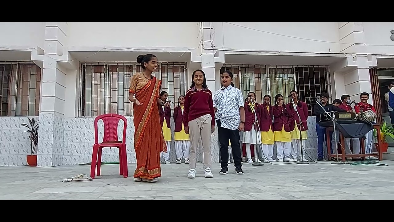 A short drama at DAV Jehanabad during morning assembly.