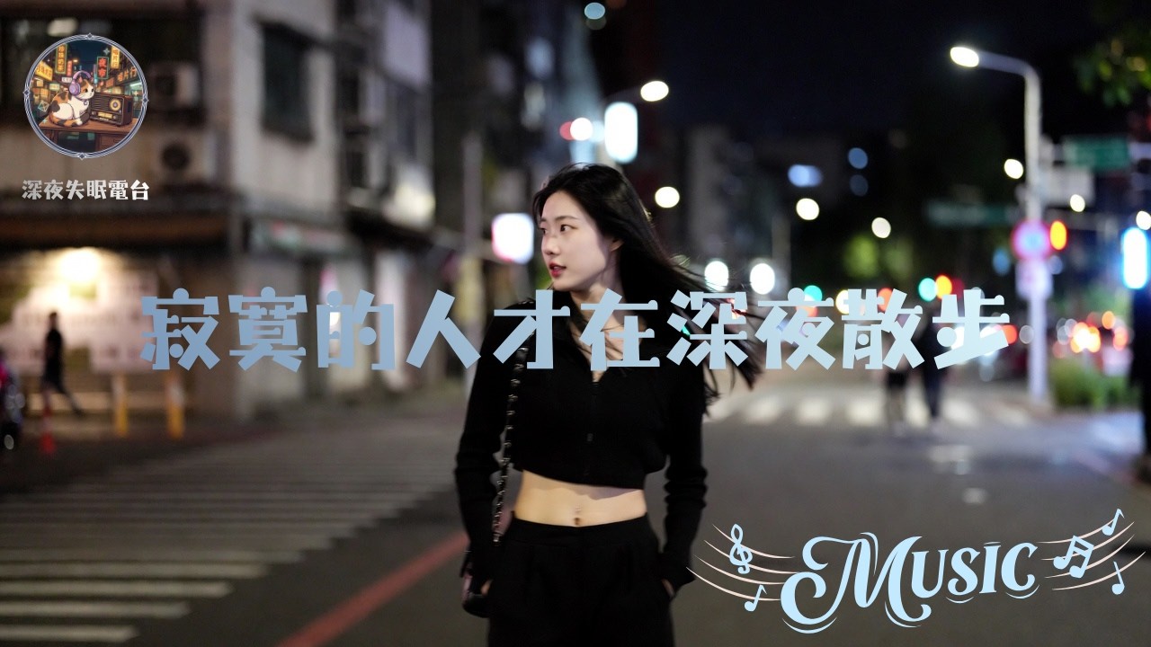 當全世界都睡了，我才剛開始生活 🌃| 寂寞的人才在深夜散步 動態歌詞Lyrics