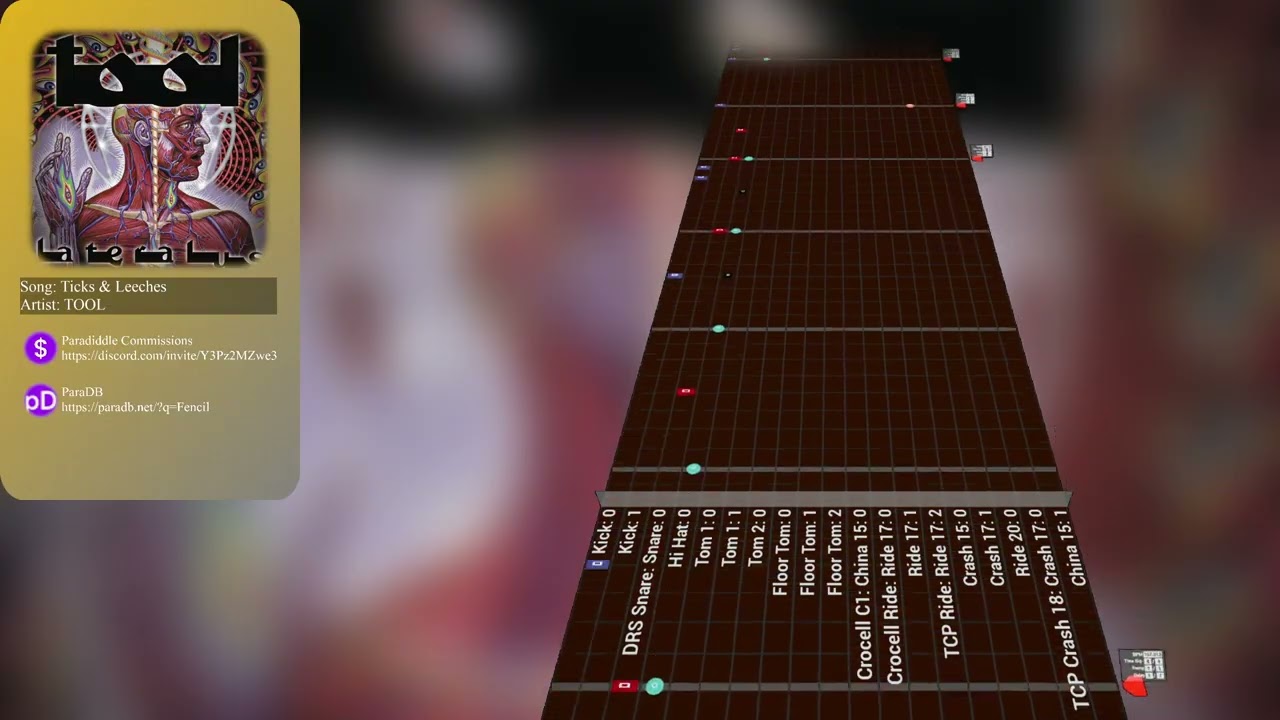 TOOL - Ticks & Leeches [Paradiddle VR Chart]