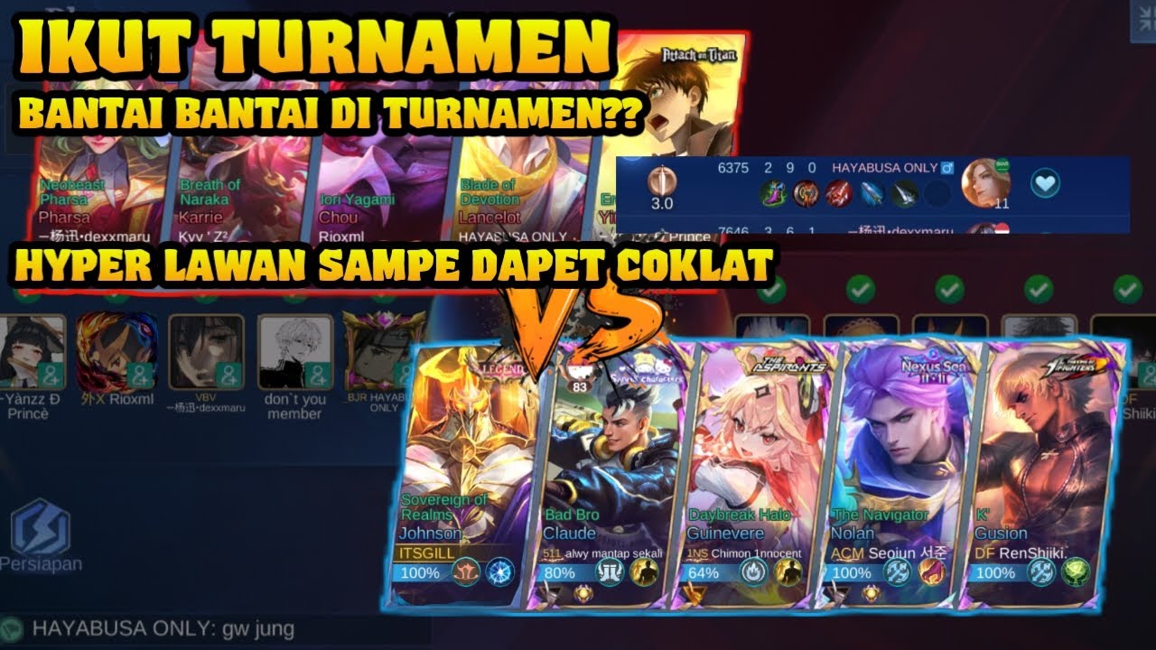 GUA IKUT TURNAMEN!!! APAKAH BAKAL BANTAI BANTAI??? HYPER LAWAN SAMPE DAPET COKLATT😱😱😱