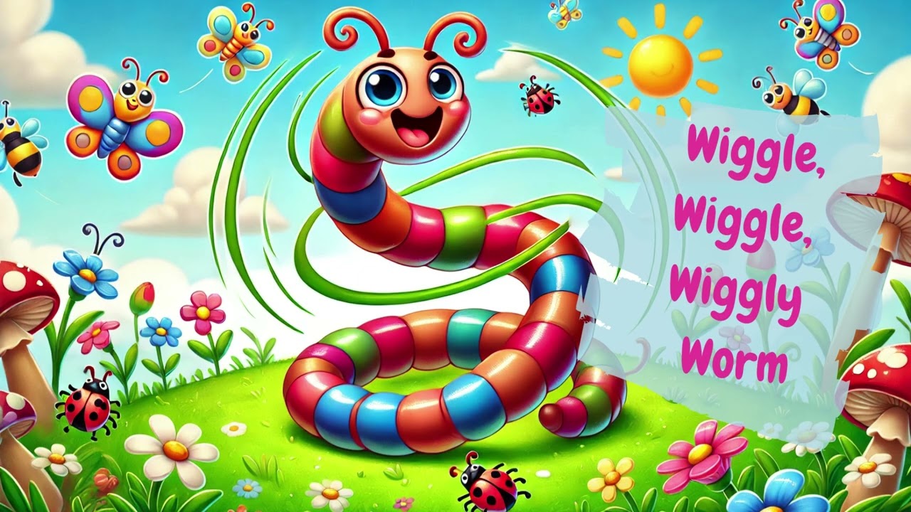 Wiggly Worm - Sing Along for Kids (with Lyrics)