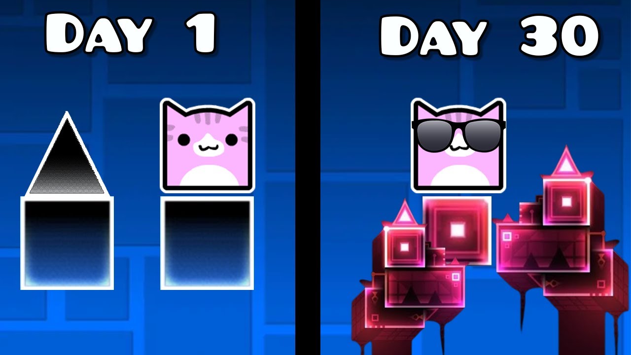 I Spent 30 Days In The Geometry Dash Editor With No Experience